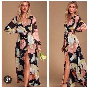 Lulus floral maxi dress